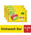 Vim Extra Anti Smell Dishwash Bar 3x